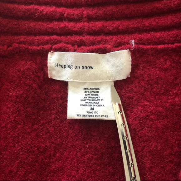 Anthropologie Sleeping on Snow Scalloped Edge Crop Cardigan - Picture 4 of 7